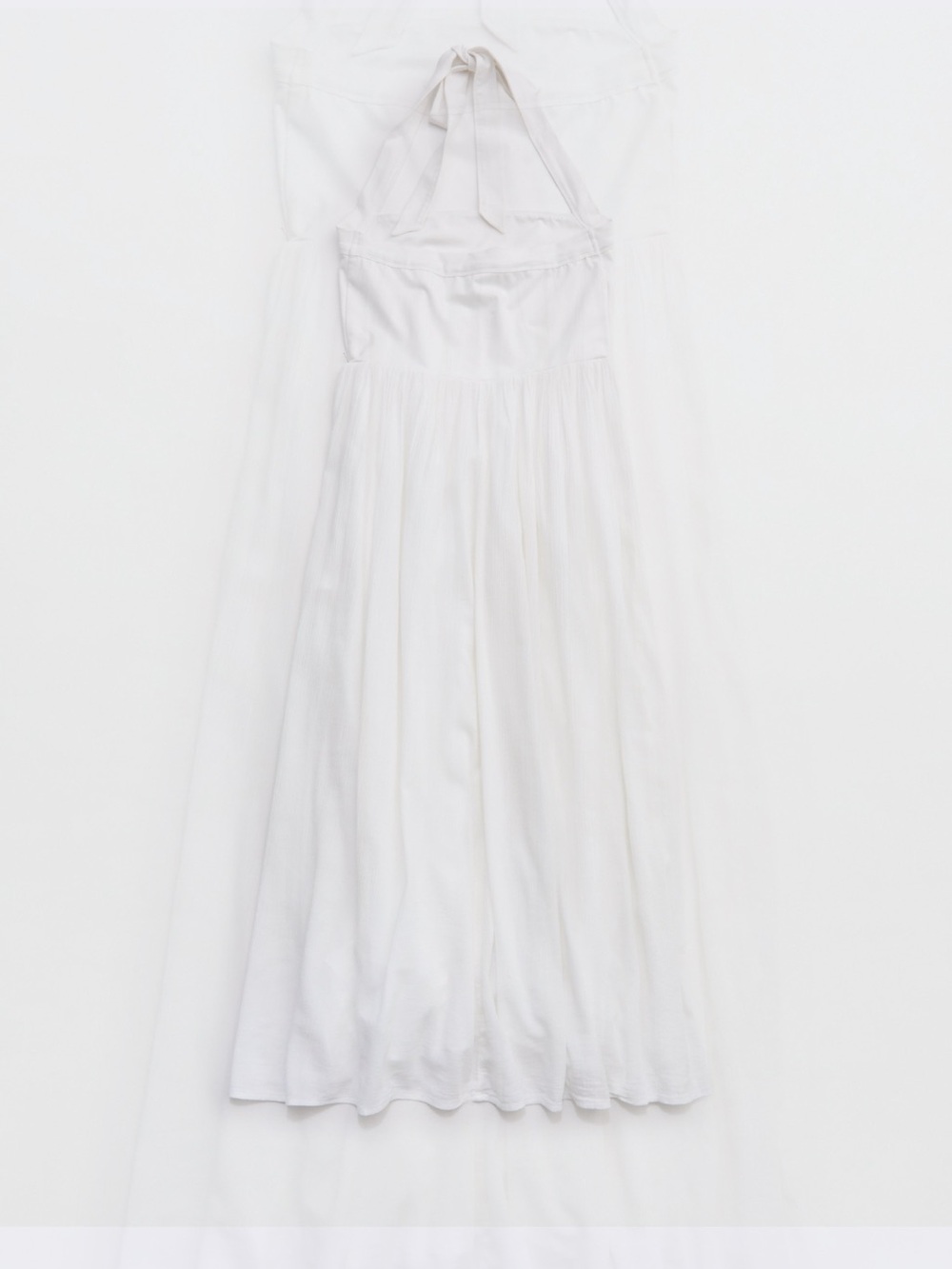 NWT Aerie At The Barre White Halter Midi Dress Size Small - Picture 3 of 7